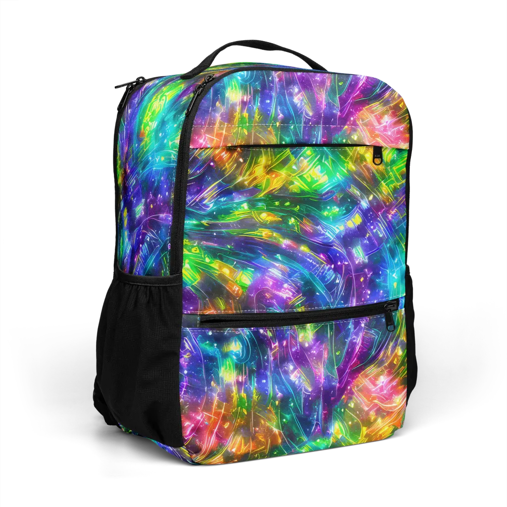 Jewelstorm Ribbons on Utility Backpack — Right Front