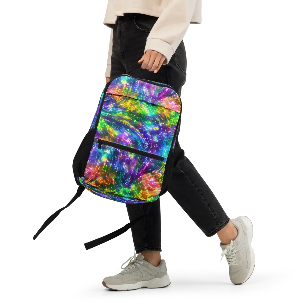 Jewelstorm Ribbons on Utility Backpack — Front