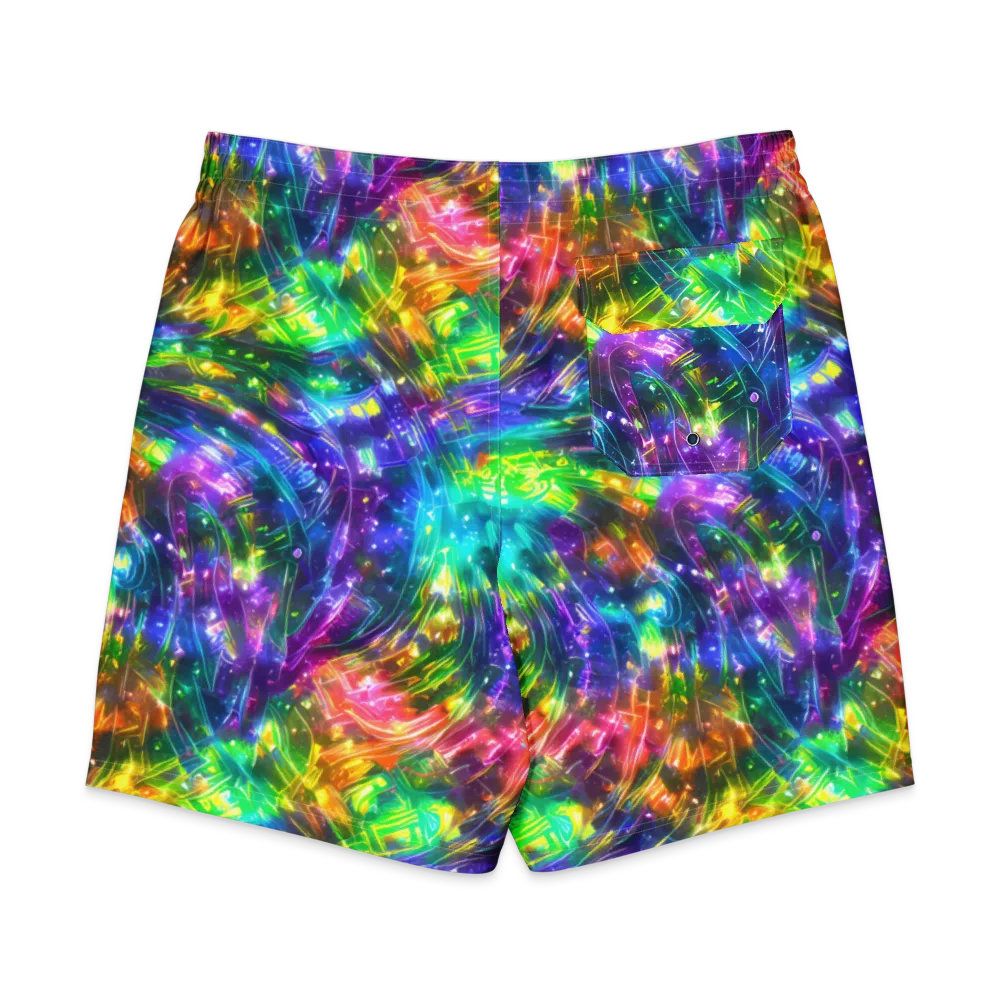 Jewelstorm Ribbons on Men's Board Shorts — Back