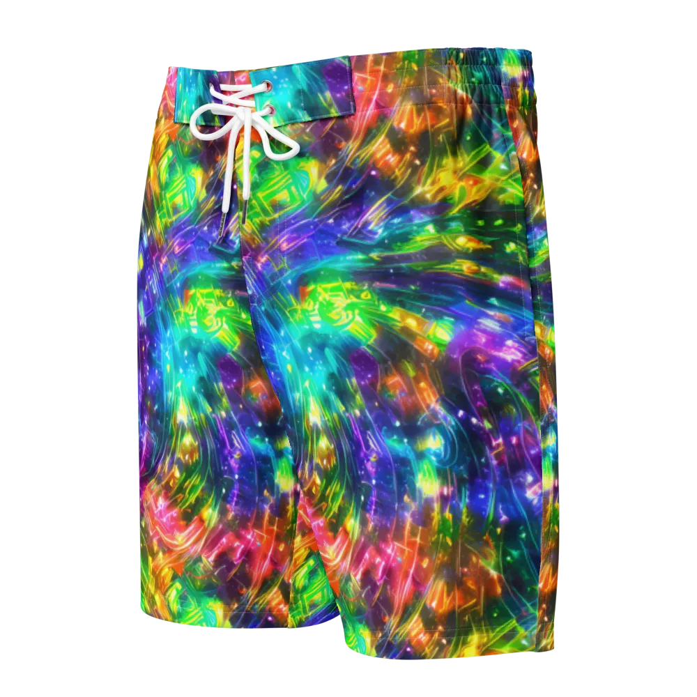 Jewelstorm Ribbons on Men's Board Shorts — Front