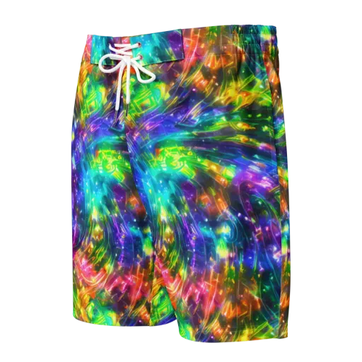 Jewelstorm Ribbons on a Men's Board Shorts