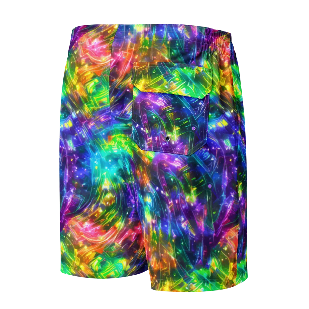 Jewelstorm Ribbons on Men's Board Shorts — Back