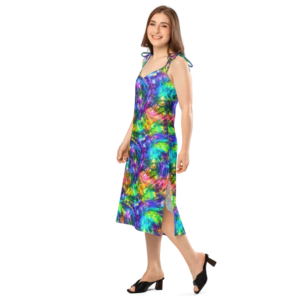 Jewelstorm Ribbons on Slip Dress — Left Front