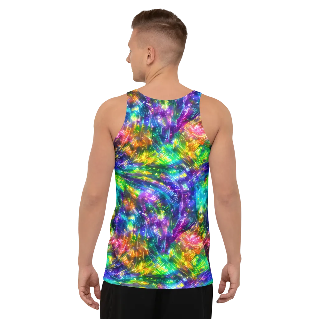 Jewelstorm Ribbons on Men's Tank Top — Back