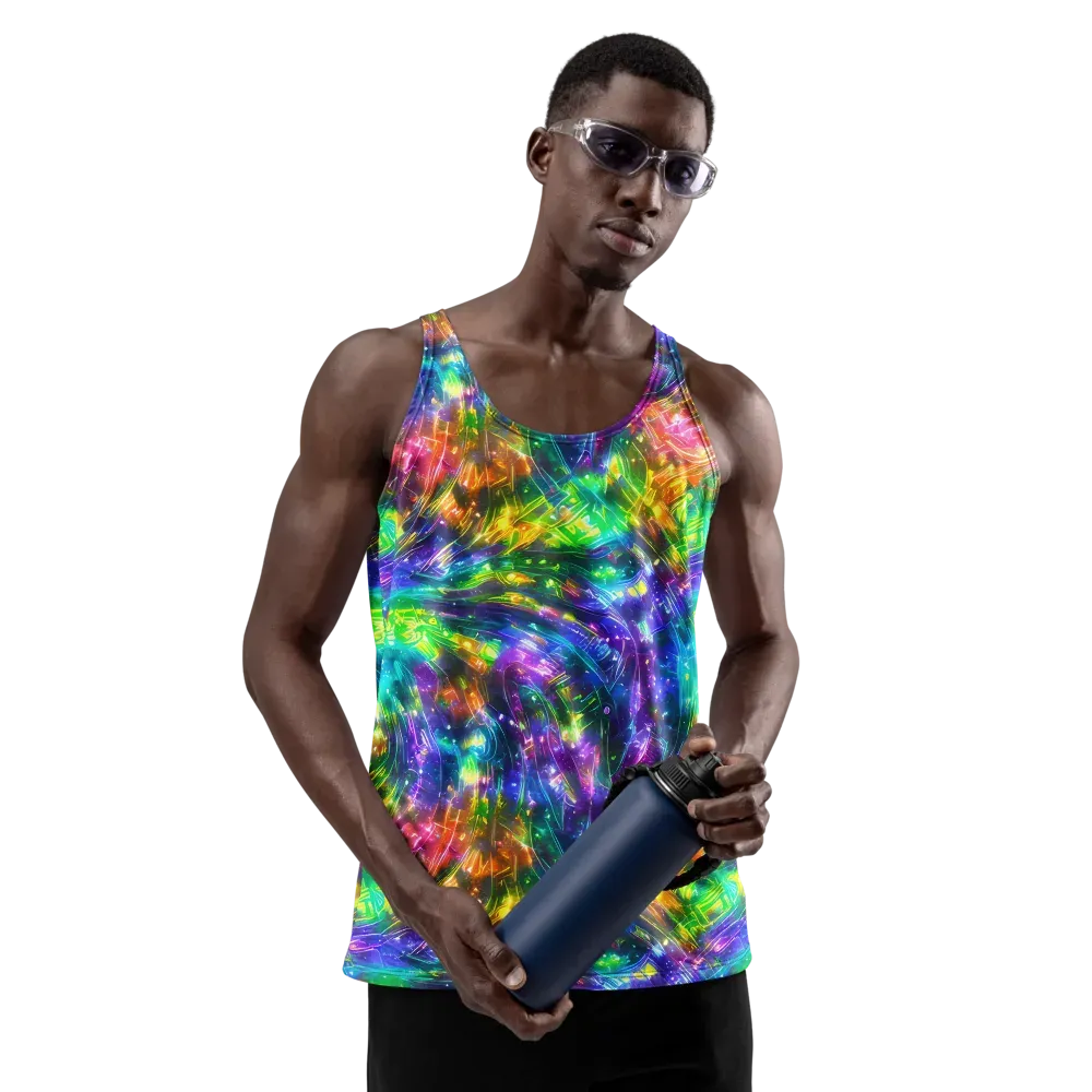 Jewelstorm Ribbons on Men's Tank Top — Front