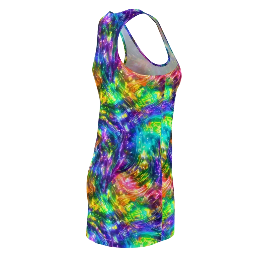 Jewelstorm Ribbons on Racerback Dress — Back Side