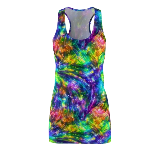 Jewelstorm Ribbons on a Racerback Dress