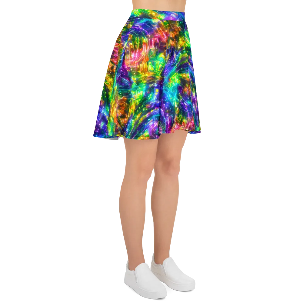 Jewelstorm Ribbons on Skater Skirt — Right