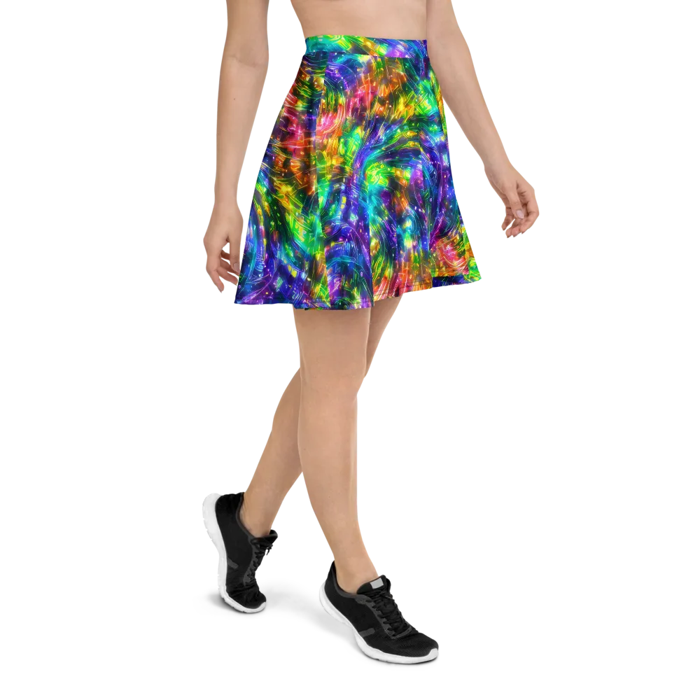 Jewelstorm Ribbons on Skater Skirt — Right