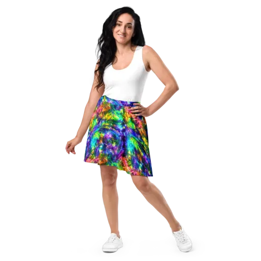 Jewelstorm Ribbons on a Skater Skirt