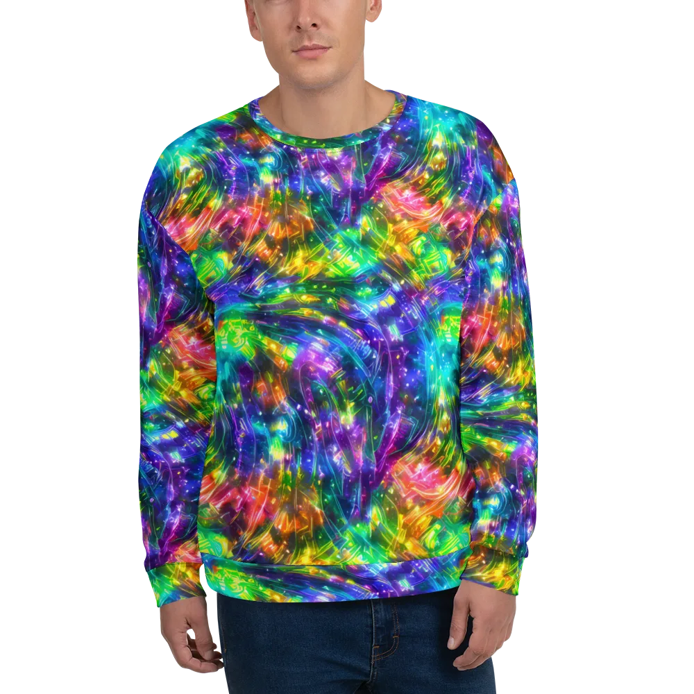 Jewelstorm Ribbons on Sweatshirt — Front