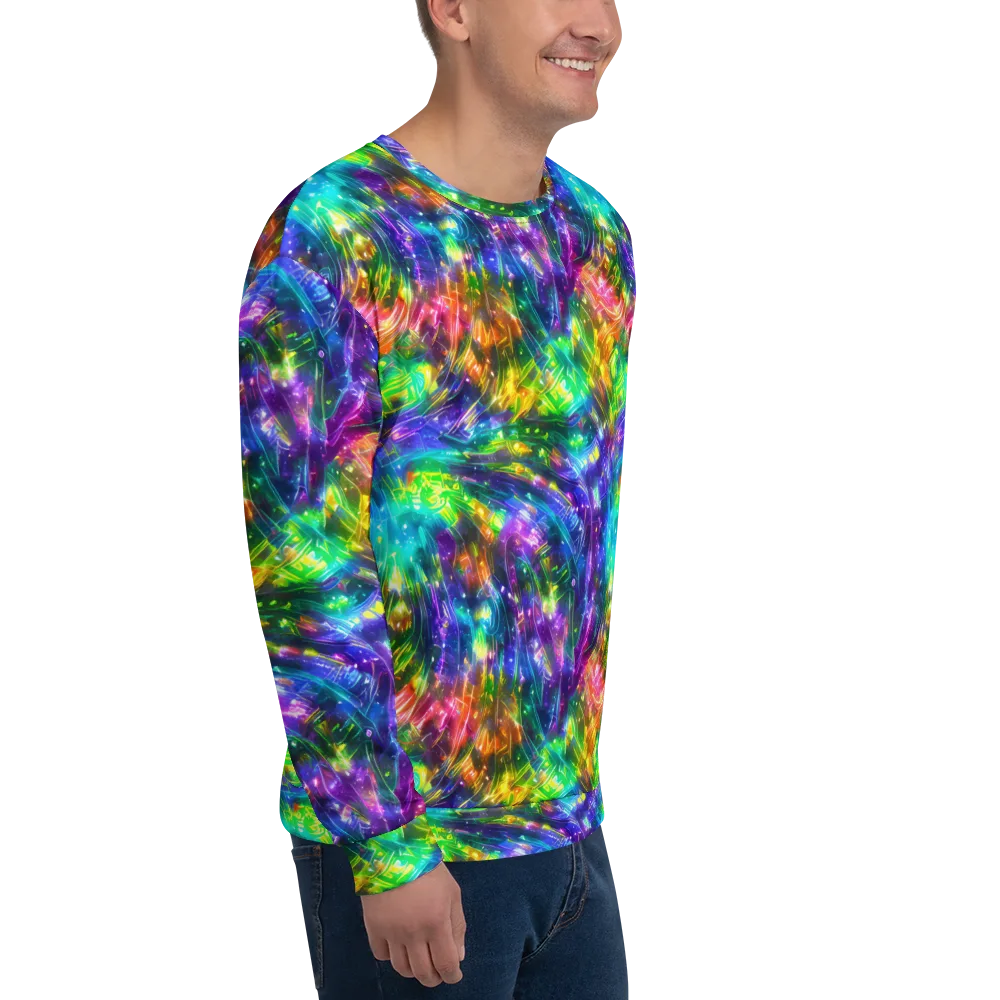 Jewelstorm Ribbons on Sweatshirt — Right Front