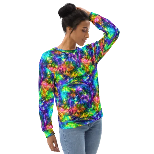 Jewelstorm Ribbons on a Sweatshirt