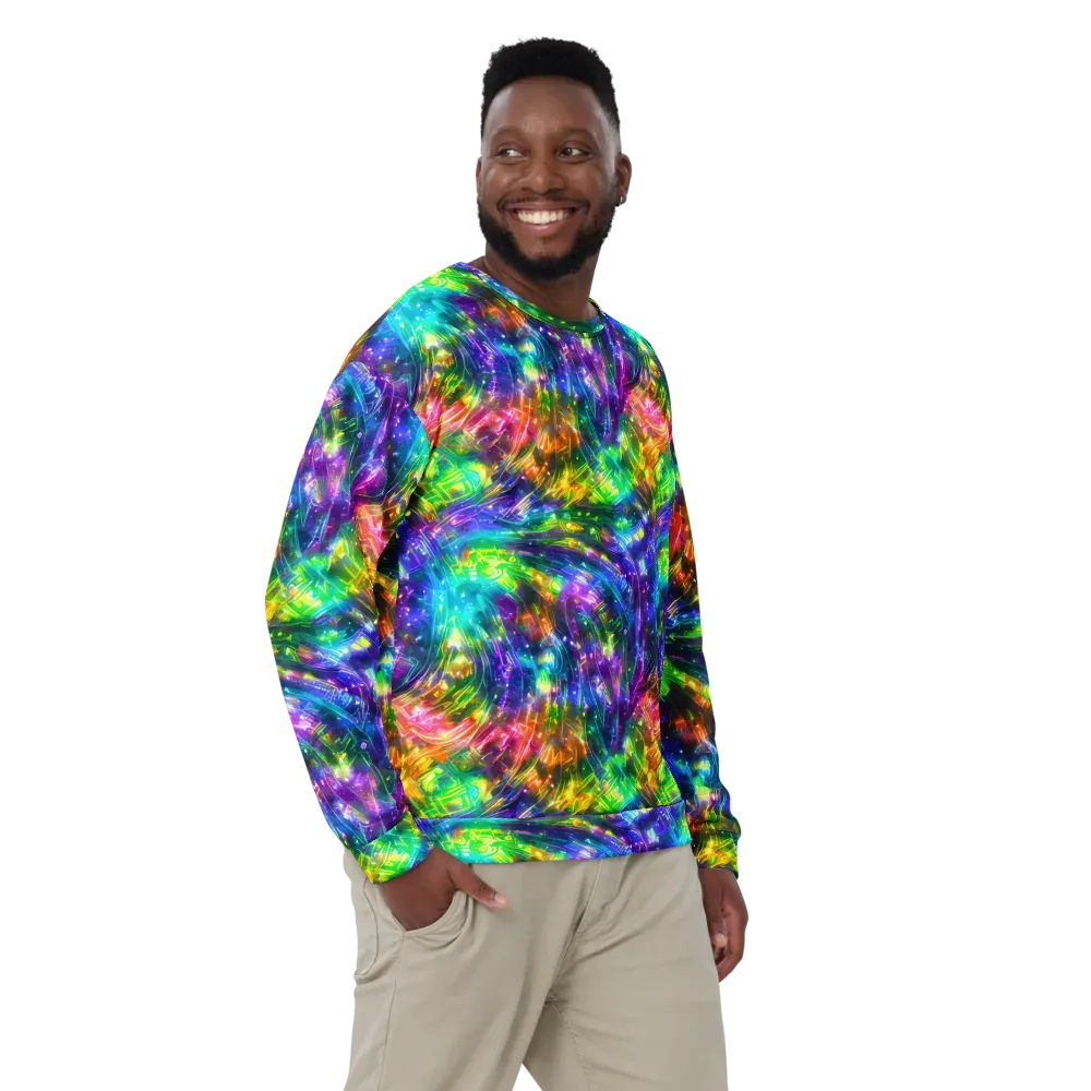 Jewelstorm Ribbons on Sweatshirt — Front