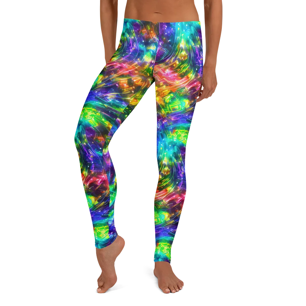 Jewelstorm Ribbons on Leggings — Front