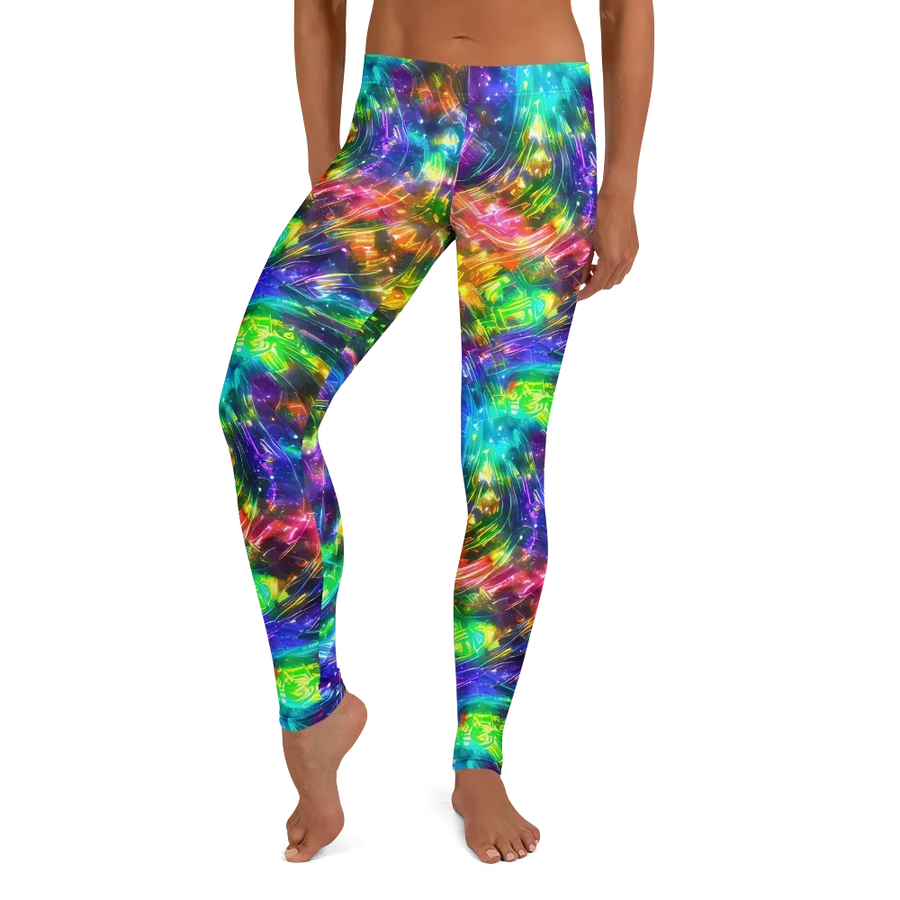 Jewelstorm Ribbons on Leggings — Front