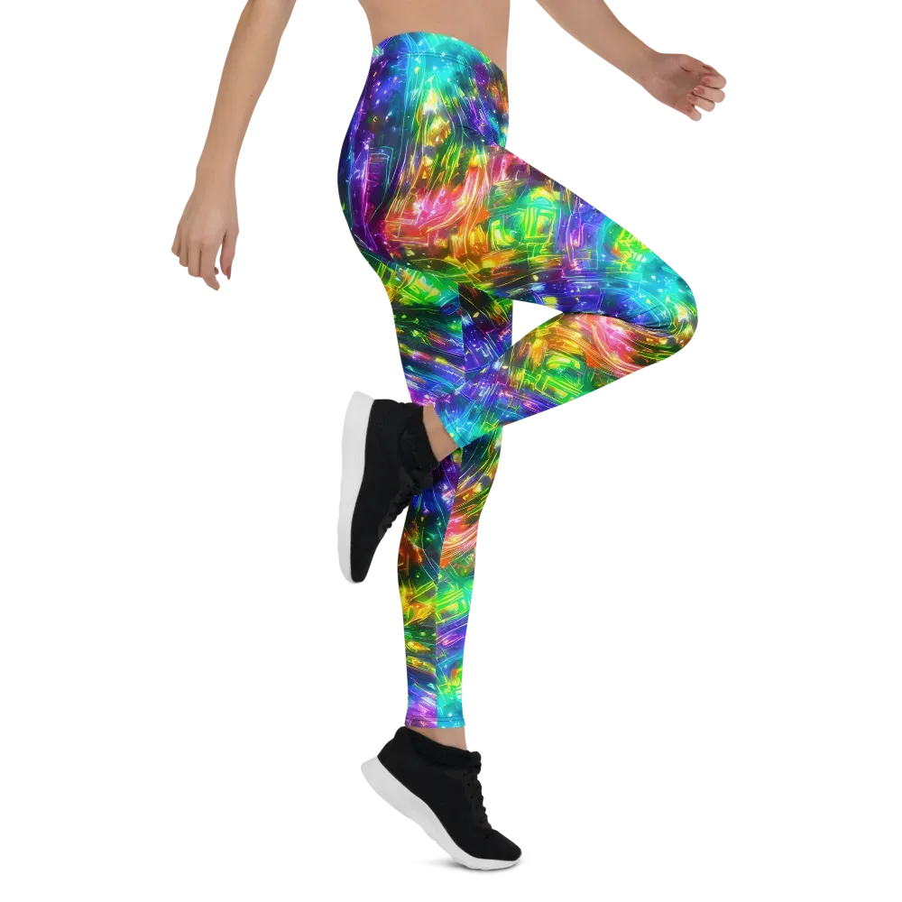Jewelstorm Ribbons on Leggings — Right