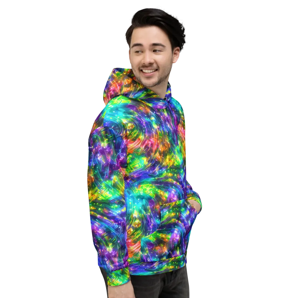 Jewelstorm Ribbons on Hoodie — Right