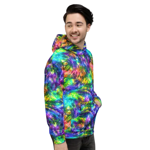 Jewelstorm Ribbons on a Hoodie
