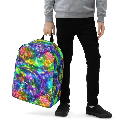 Jewelstorm Ribbons on a Minimalist Backpack