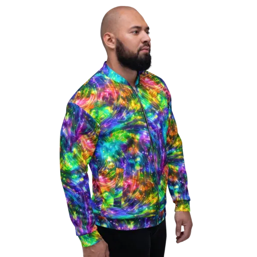 Jewelstorm Ribbons on a Bomber Jacket