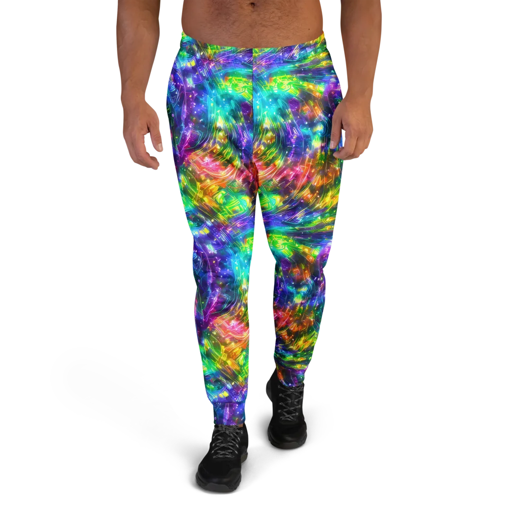 Jewelstorm Ribbons on Men's Joggers — Front
