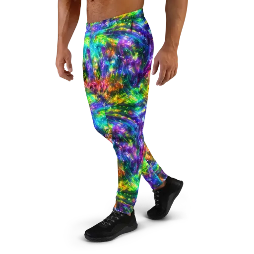 Jewelstorm Ribbons on a Men's Joggers