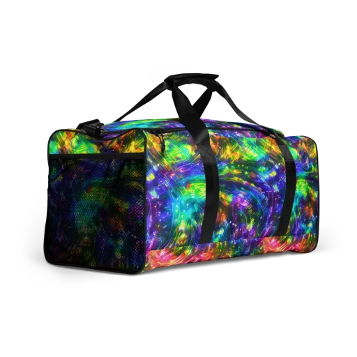 Jewelstorm Ribbons on a Duffle Bag