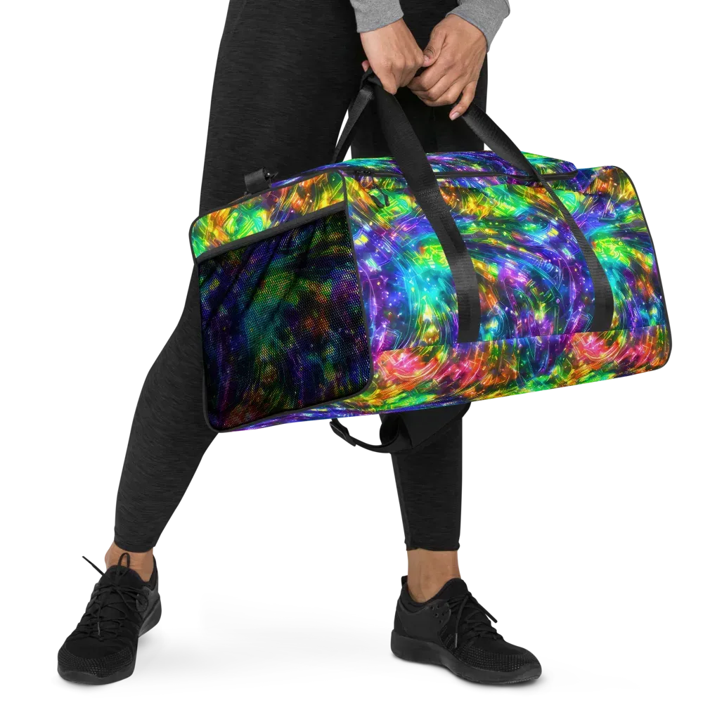Jewelstorm Ribbons on Duffle Bag — Right Front