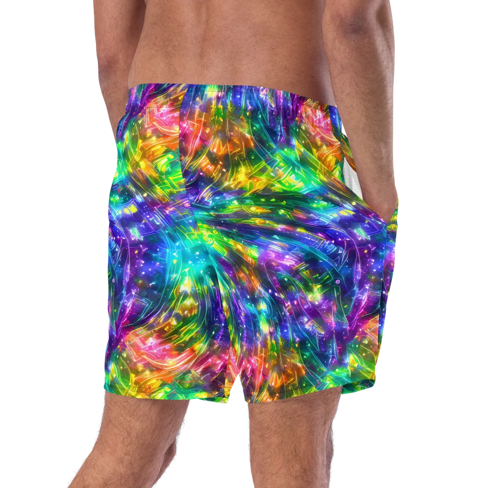 Jewelstorm Ribbons on Swim Trunks — Right Back