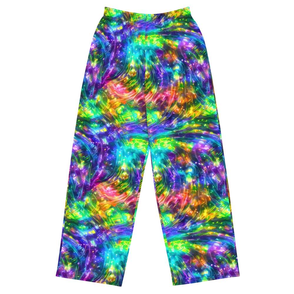 Jewelstorm Ribbons on Wide-Leg Pants — Front