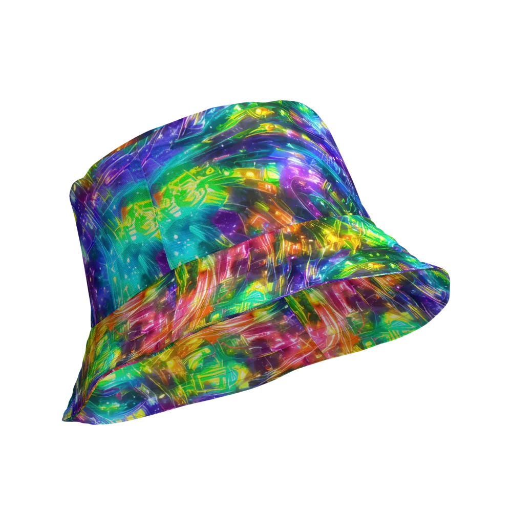 Jewelstorm Ribbons on Reversible Bucket Hat — Product details Outside