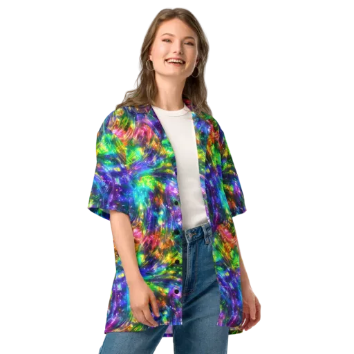 Jewelstorm Ribbons on a Button Shirt
