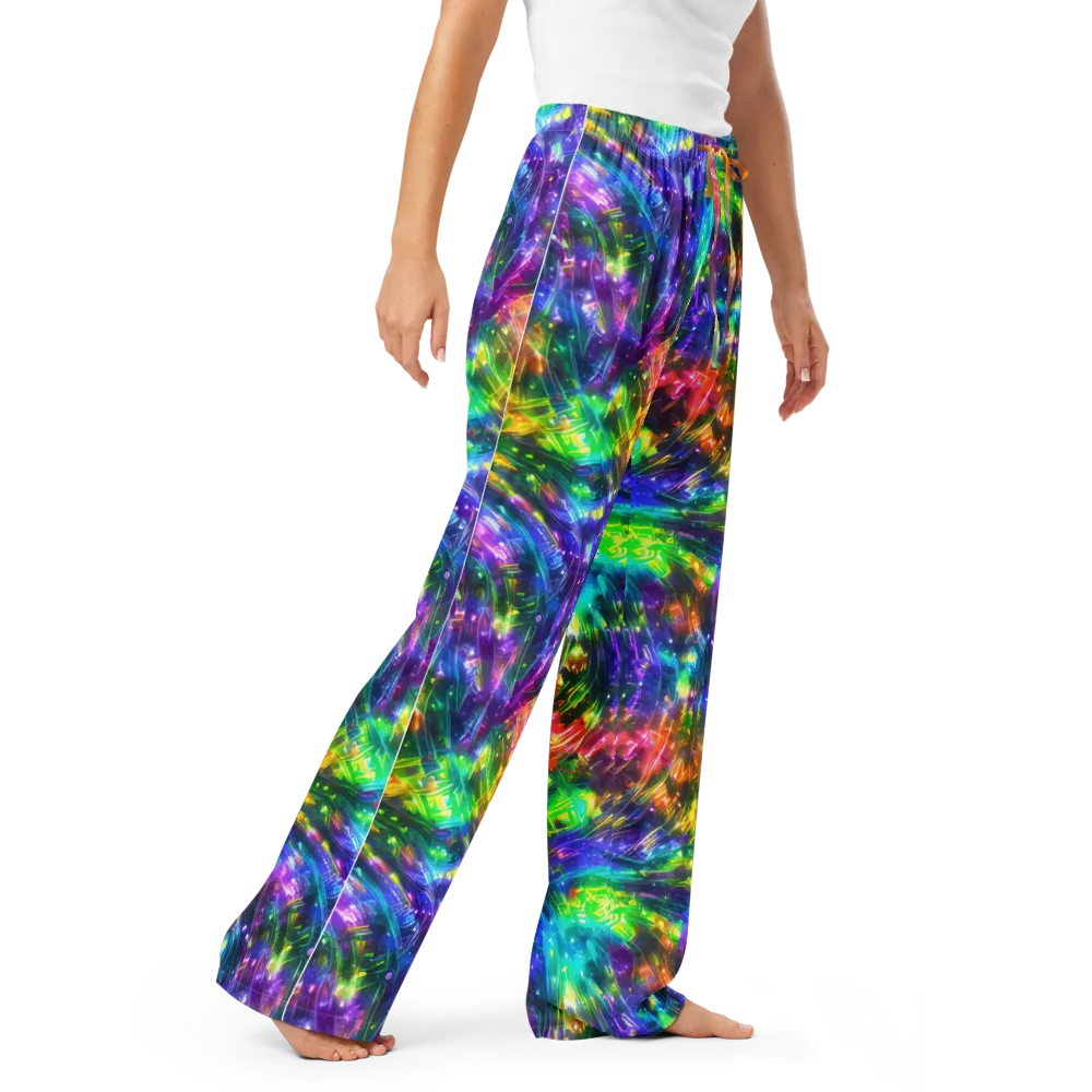 Jewelstorm Ribbons on Women's Pajama Pants — Right Front
