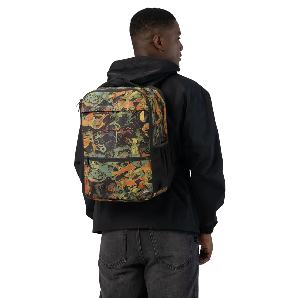 Ember Tangle on Utility Backpack — Back