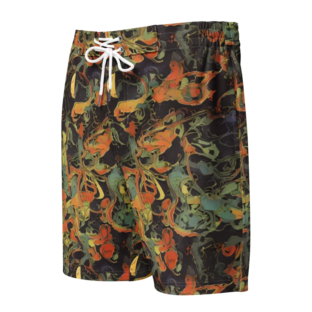 Ember Tangle on Men's Board Shorts — Front