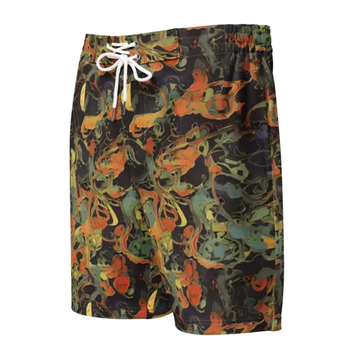 Ember Tangle on a Men's Board Shorts