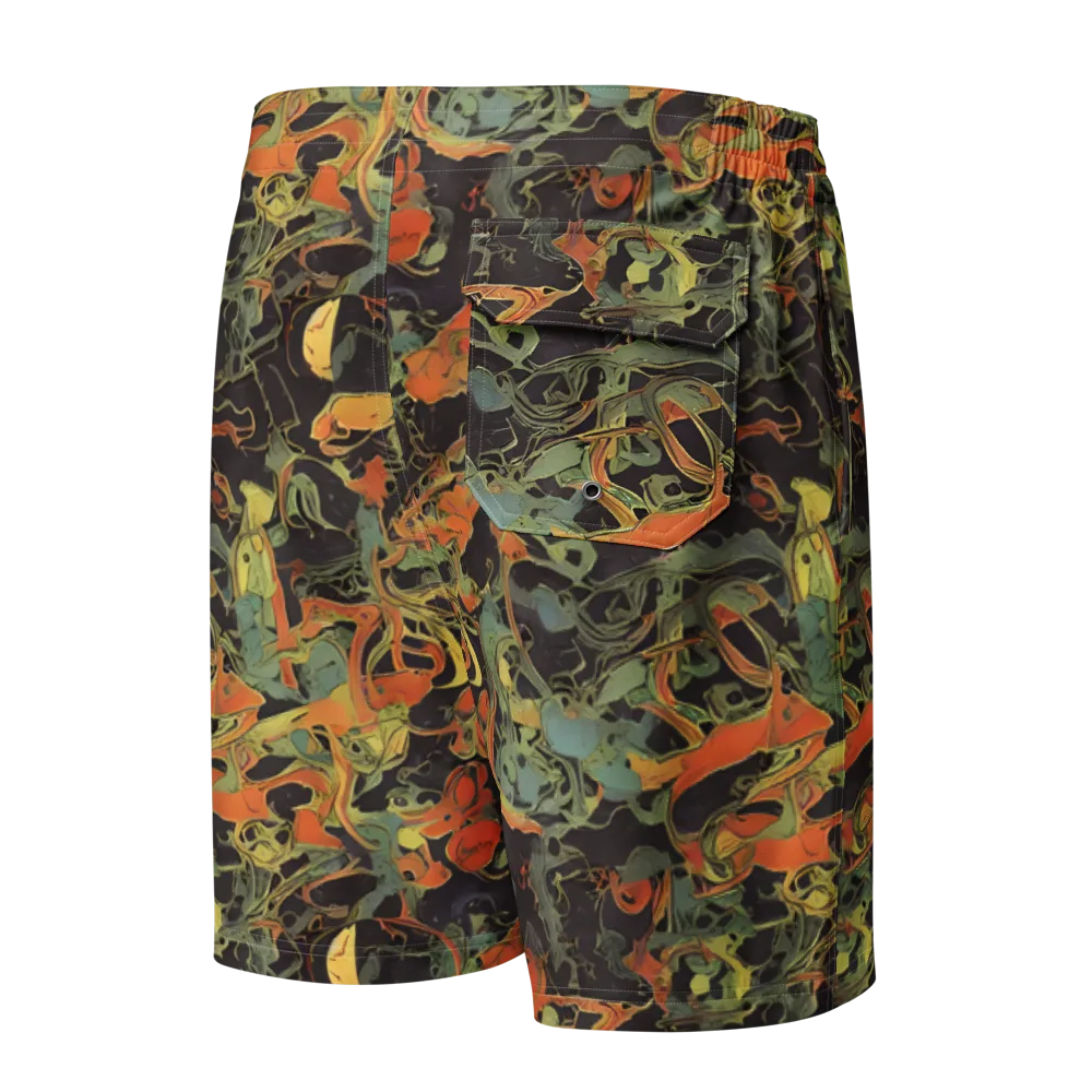 Ember Tangle on Men's Board Shorts — Back