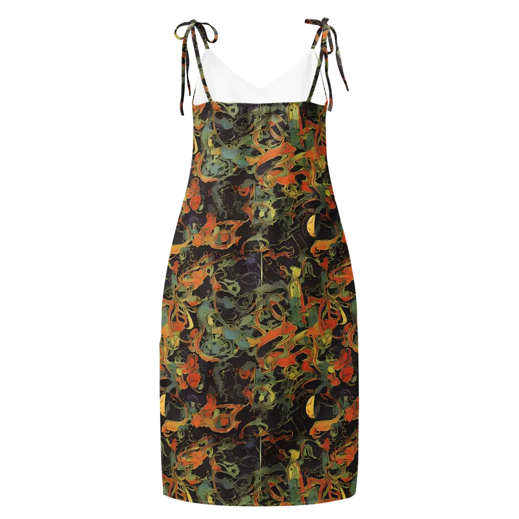 Ember Tangle on Slip Dress — Back