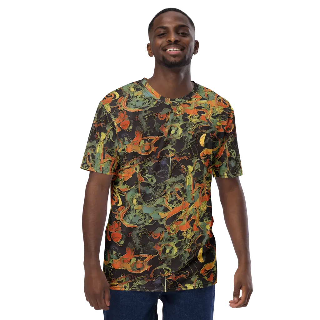 Ember Tangle on Men's Crew Neck T-Shirt — Front