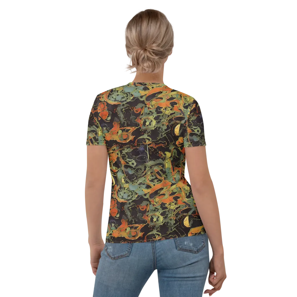 Ember Tangle on Women's Crew Neck T-Shirt — Back