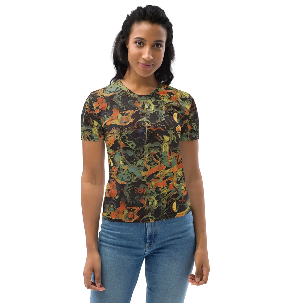 Ember Tangle on Women's Crew Neck T-Shirt — Front