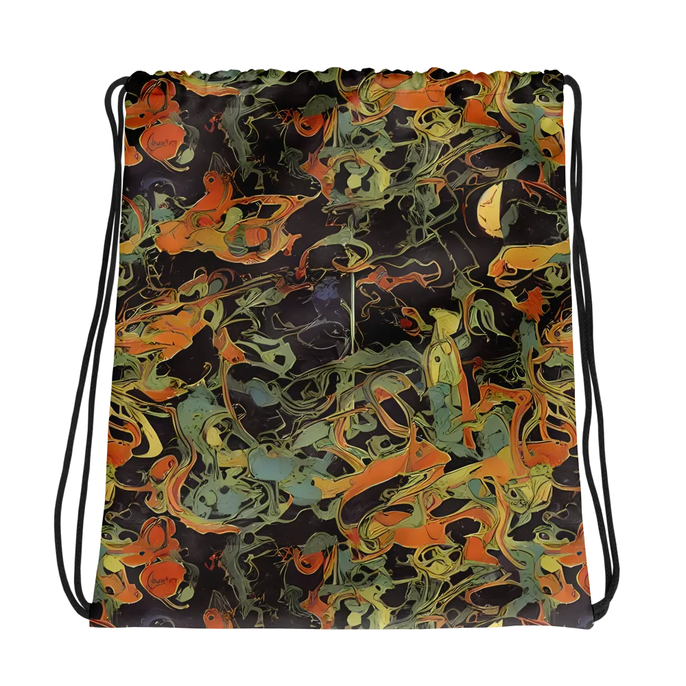 Ember Tangle on Drawstring Bag — Photo