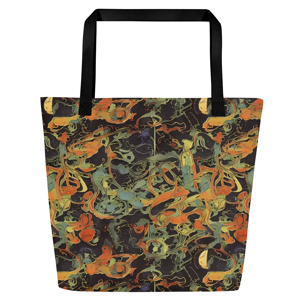Ember Tangle on Large Tote Bag W/ Pocket — Front