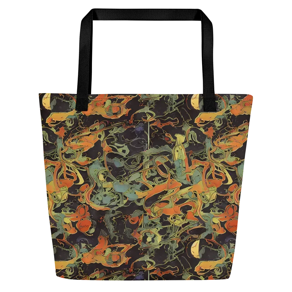 Ember Tangle on Large Tote Bag W/ Pocket — Front