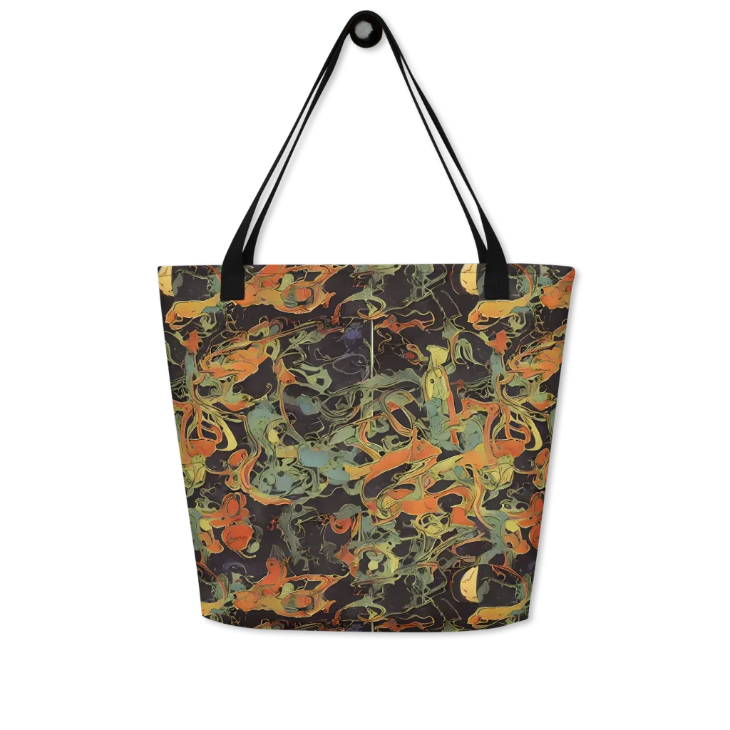 Ember Tangle on Large Tote Bag W/ Pocket — Front