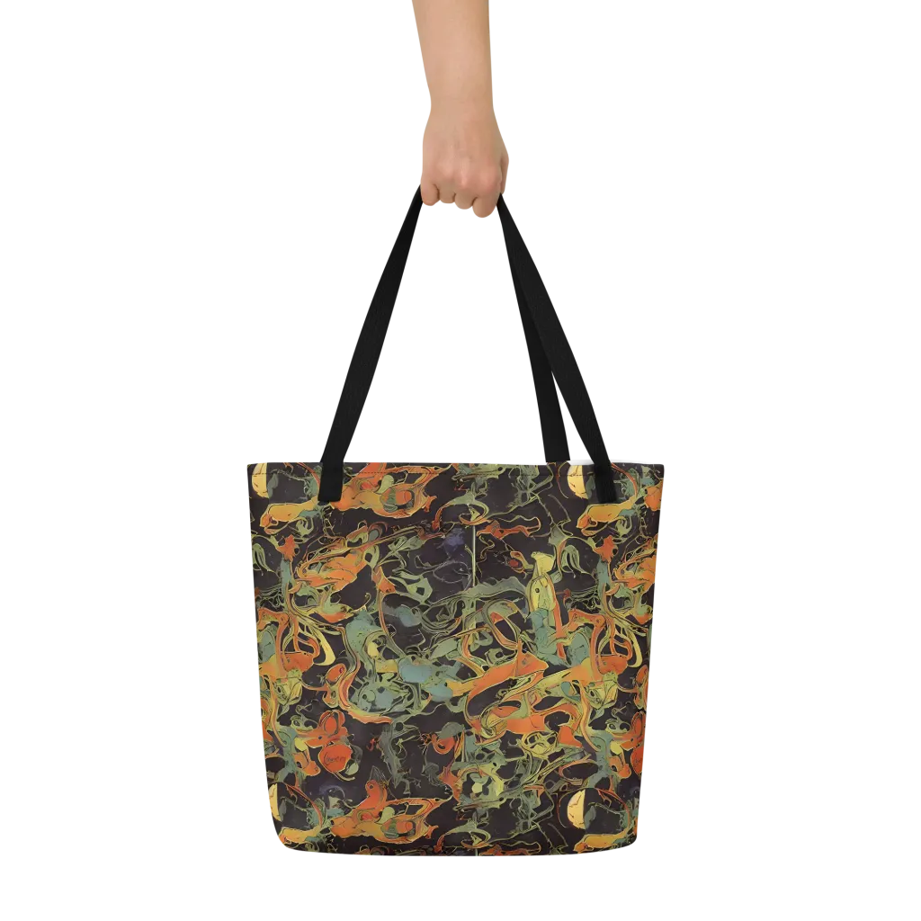 Ember Tangle on Large Tote Bag W/ Pocket — Front