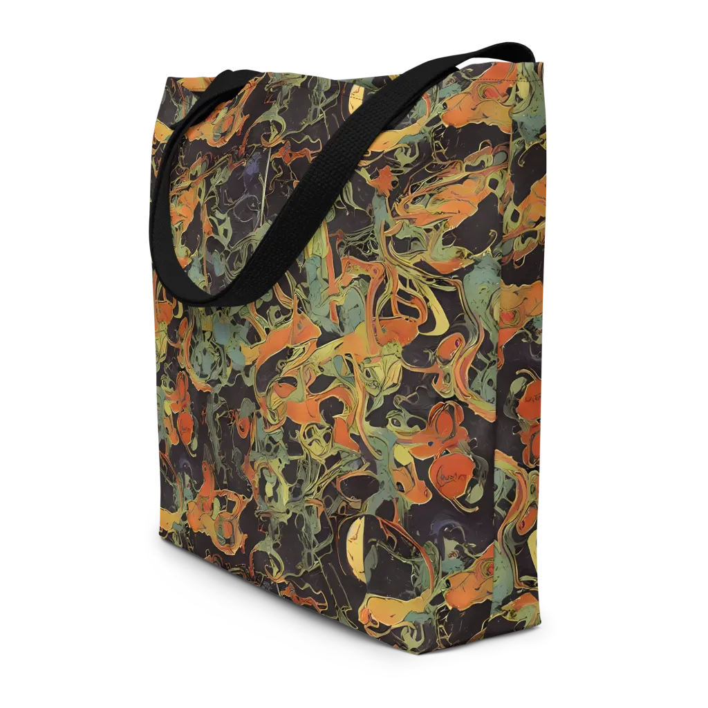 Ember Tangle on Large Tote Bag W/ Pocket — Front