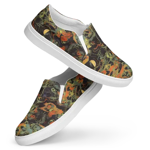 Ember Tangle on a Women's Slip-On Canvas Shoes