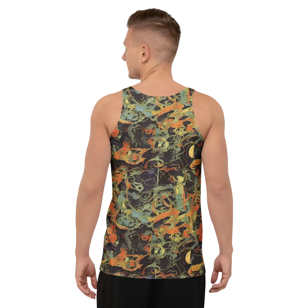 Ember Tangle on Men's Tank Top — Back